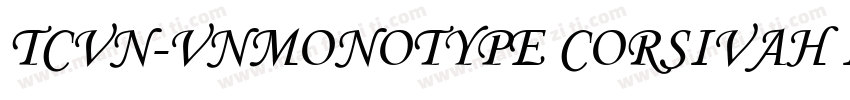 TCVN-VnMonotype corsivaH Italic字体转换